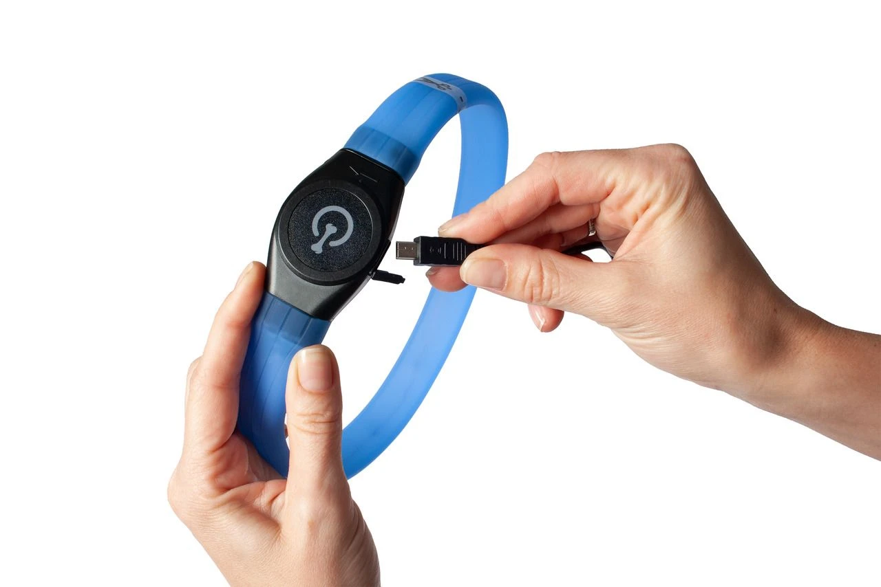 Karlie Visio Light LED-Halsband Langhaar 65cm X 2,5cm 4 Karlie Visio Light LED-Halsband Langhaar 65cm X 2,5cm – Bild 2