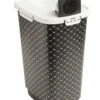 RothoMyPet Tierfutterbehälter + Schaufel Cody Design SCHWARZ/WEISS -Wuff Wohnen Verkäufe 4001910712 Pet Food Container 25 Liter CODY Black and White 2