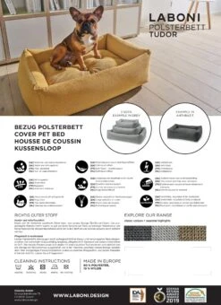 Laboni Bezug Hundebett CLASSIC Möbelstoff TUDOR 13 Laboni Bezug Hundebett CLASSIC Möbelstoff TUDOR -Wuff Wohnen Verkäufe 4102B 307 5 1