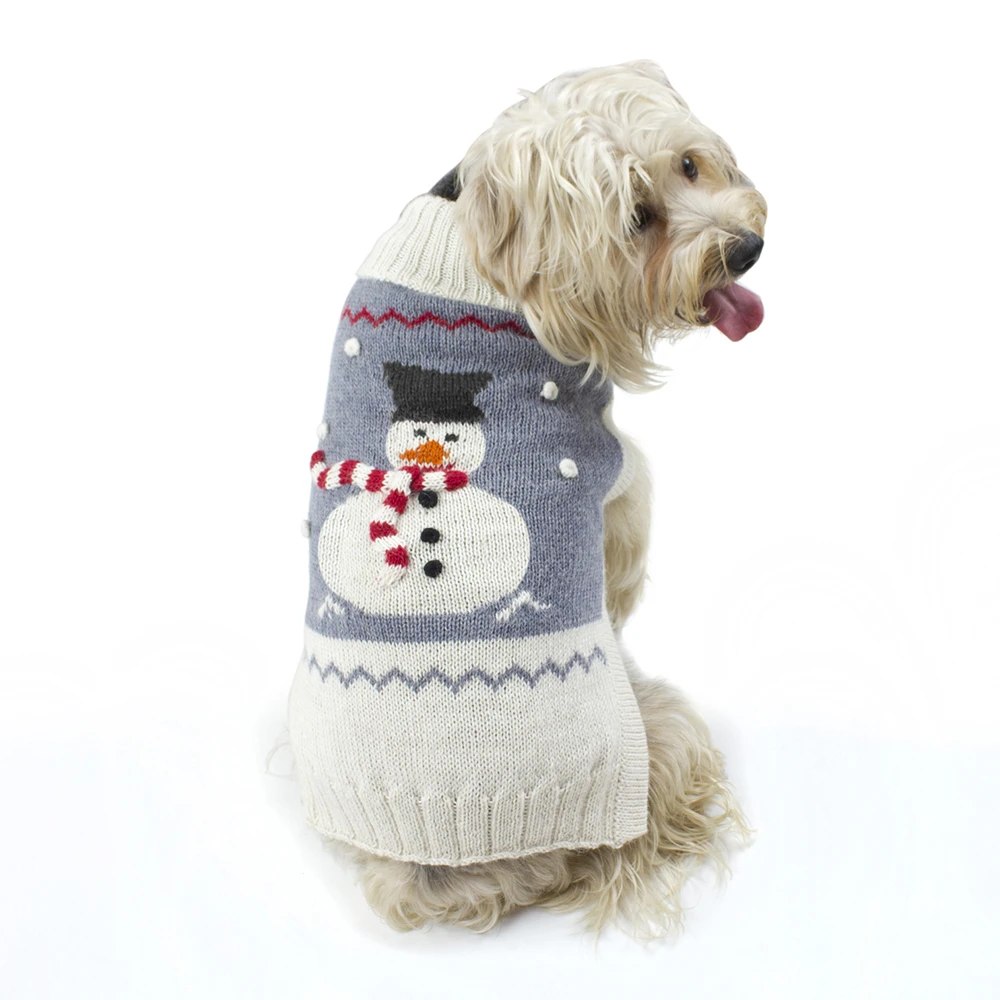 Alqo Wasi Hunde-Pullover Holiday Snowman 4 Alqo Wasi Hunde-Pullover Holiday Snowman – Bild 2