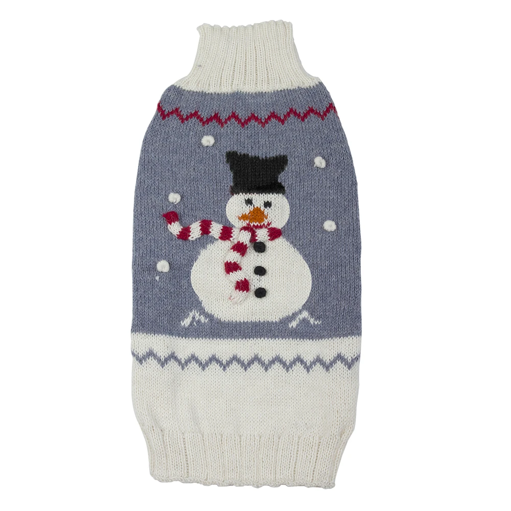 Alqo Wasi Hunde-Pullover Holiday Snowman 3 Alqo Wasi Hunde-Pullover Holiday Snowman