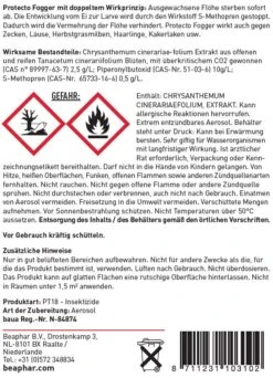 Beaphar Protecto Insekten Vernebler (Fogger) 2x75ml -Wuff Wohnen Verkäufe BEAPHAR20PROTECTO20INSEKTEN20VERNEBLER2028FOGGER29202X75ML RC39CCKSETIE2028129