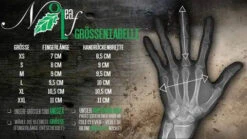 NoLeaf Capita Sky Sporthandschuhe -Wuff Wohnen Verkäufe DerHundling Noleaf Capita3.0 dark groessentabelle 1