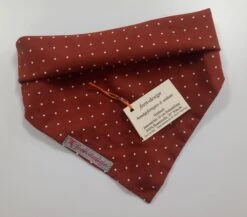 Feen-Design Halstuch Für Hunde Terracotta Punkte