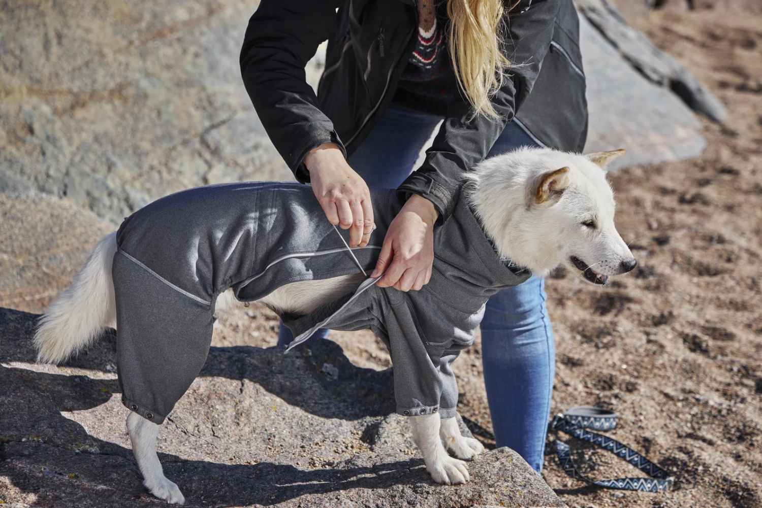 Hurtta Razzle Dazzle Midlayer Overall, Dunkelgrau 6 Hurtta Razzle Dazzle Midlayer Overall, Dunkelgrau – Bild 4