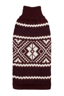 Alqo Wasi Hunde-Pullover Burgundy Glam