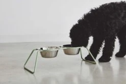 MiaCara Napfständer Cena, Pulverbeschichtet 13 MiaCara Napfständer Cena, Pulverbeschichtet -Wuff Wohnen Verkäufe MC C06 006 02 M Eat Cena Dusty Green Oskar 2 383