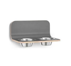 MiaCara Wand-Napf Arco Grau