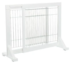 Trixie Hunde-Absperrgitter, Holz 65108 × 61cm, Weiß -Wuff Wohnen Verkäufe PHO PRO CLIP 01 39455 6