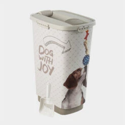 RothoMyPet Tierfutterbehälter + Schaufel Cody Design JOY HUND Weiß