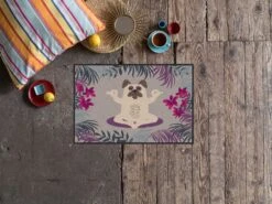 Salonlöwe Fußmatte Yoga Mops 50x75cm