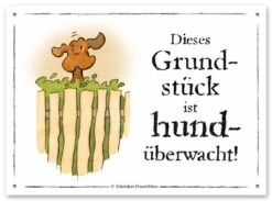 Schilderhund "Grundstück Hundüberwacht!"