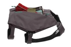 RuffWear Switchbak™ Harness Granite Grey -Wuff Wohnen Verkäufe Web 3035 Switchbak Harness Granite Gray Side Open