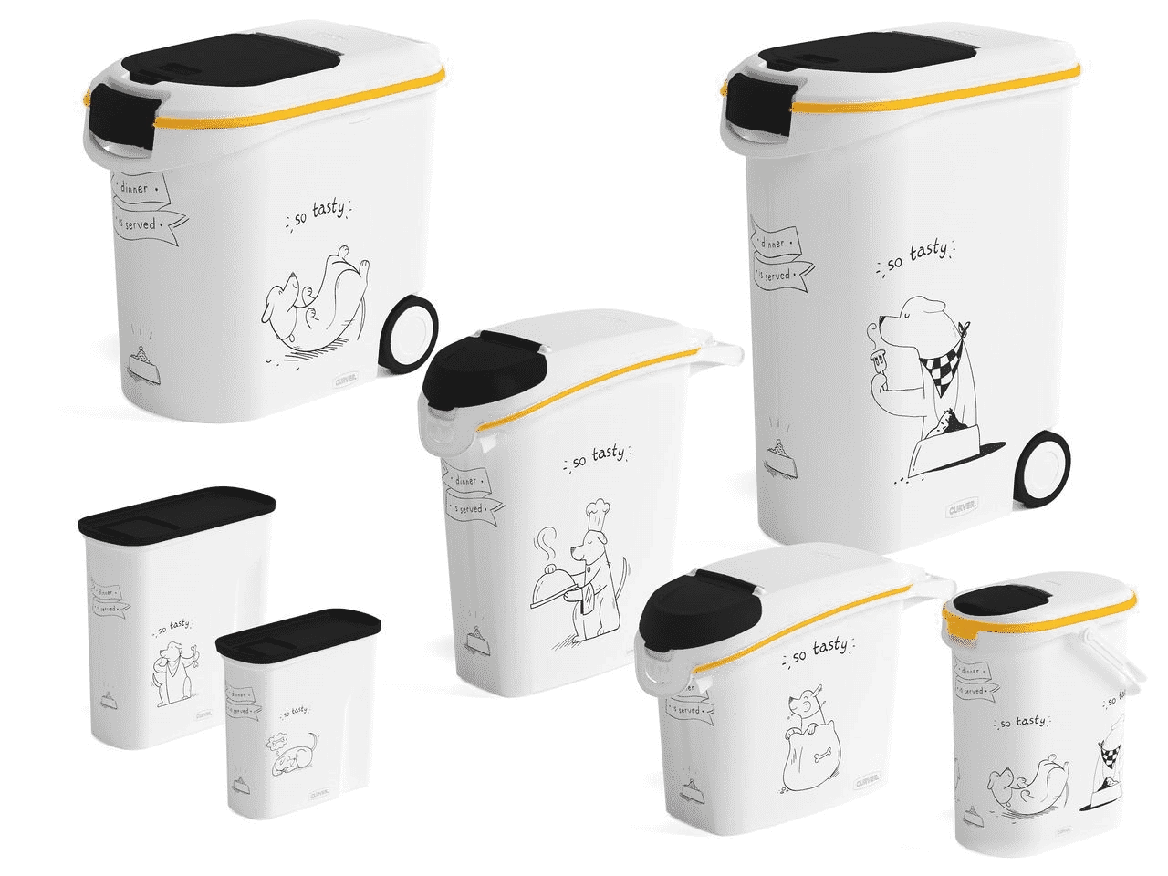 Curver Futtercontainer -Dinner Is Served- Hund 3 Curver Futtercontainer -Dinner Is Served- Hund