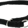 Dinoleine Halsband/Stoppwürger Baumwolle -Wuff Wohnen Verkäufe dinoleine halsband baumwolle schwarz1