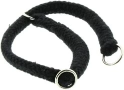 Dinoleine Halsband/Stoppwürger Baumwolle 7 Dinoleine Halsband/Stoppwürger Baumwolle -Wuff Wohnen Verkäufe dinoleine halsband baumwolle schwarz3
