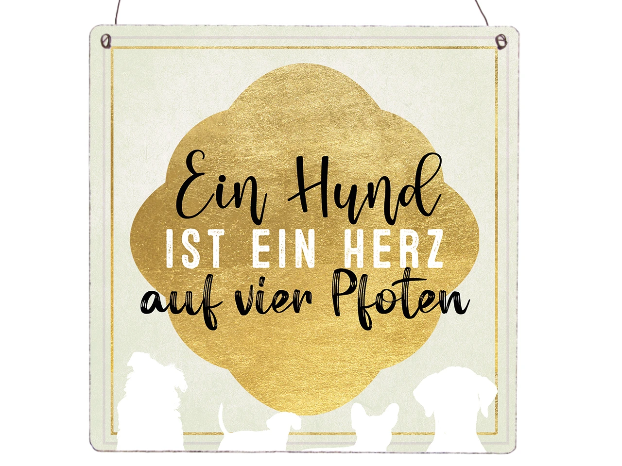 Interluxe Holzschild/Vintage 20x20cm 3 Interluxe Holzschild/Vintage 20x20cm