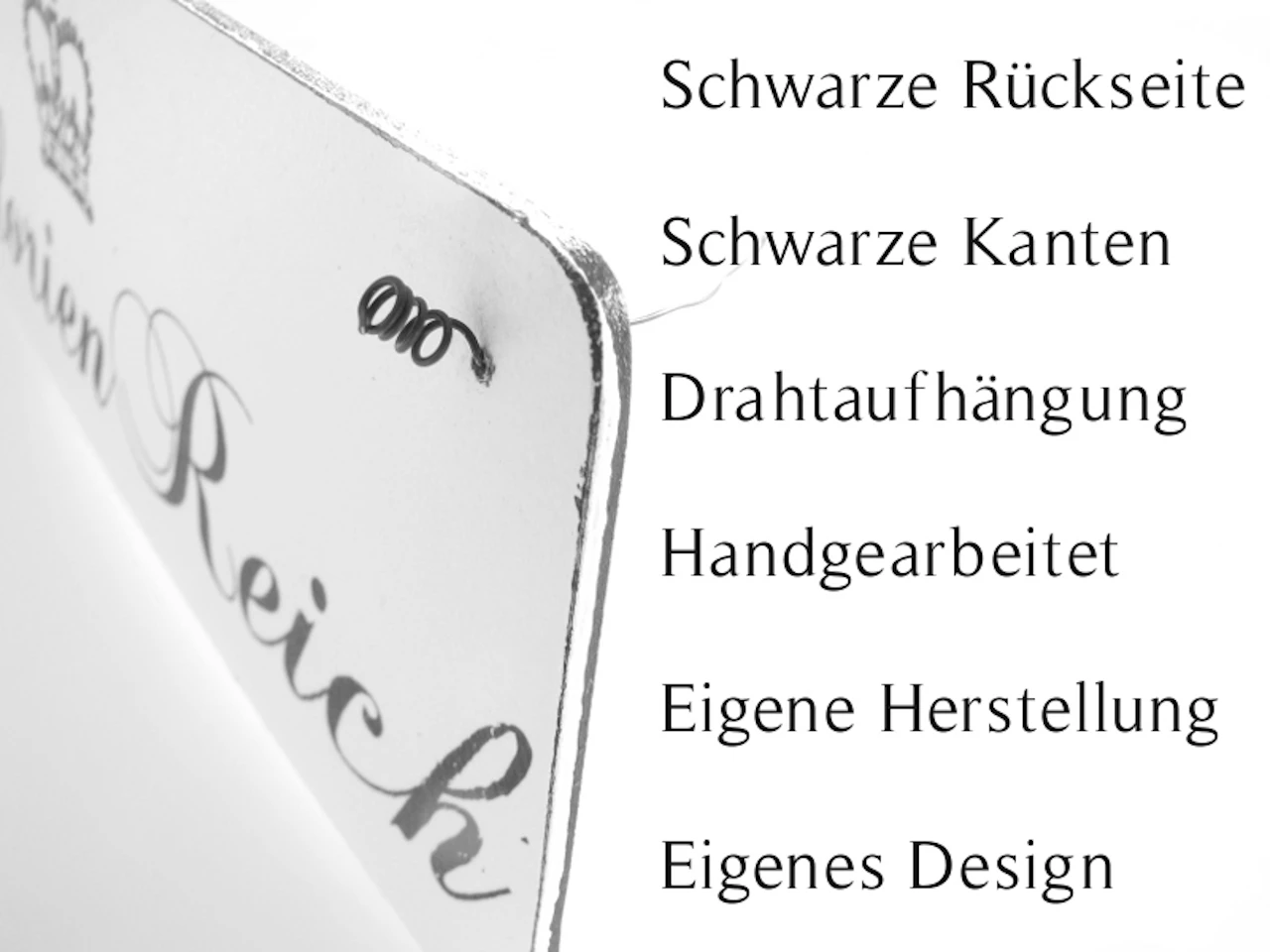 Interluxe Holzschild/Vintage 20x20cm 4 Interluxe Holzschild/Vintage 20x20cm – Bild 2