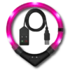 LEUCHTIE Premium Easy Charge -Wuff Wohnen Verkäufe led leuchthalsband leuchtie hund premium easycharge pink