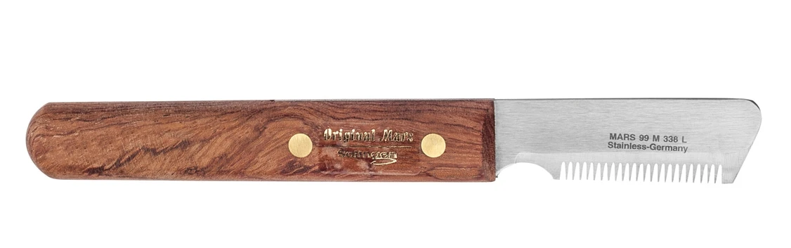 KOCH Mars Unterwoll-Trimm-Messer Mittel Für Linkshänder 3 KOCH Mars Unterwoll-Trimm-Messer Mittel Für Linkshänder