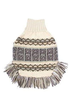 Alqo Wasi Hunde-Pullover Poncho Pisac XS