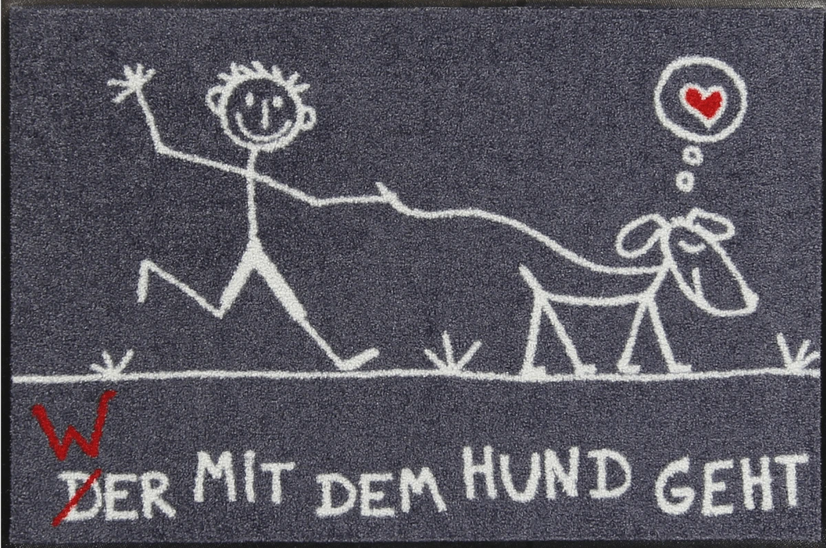 Salonlöwe Fußmatte Go Gassi Go 50x75cm 3 Salonlöwe Fußmatte Go Gassi Go 50x75cm