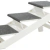 Trixie Rampe, Ausklappbare Stufen, MDF, 44x46x106cm Weiß