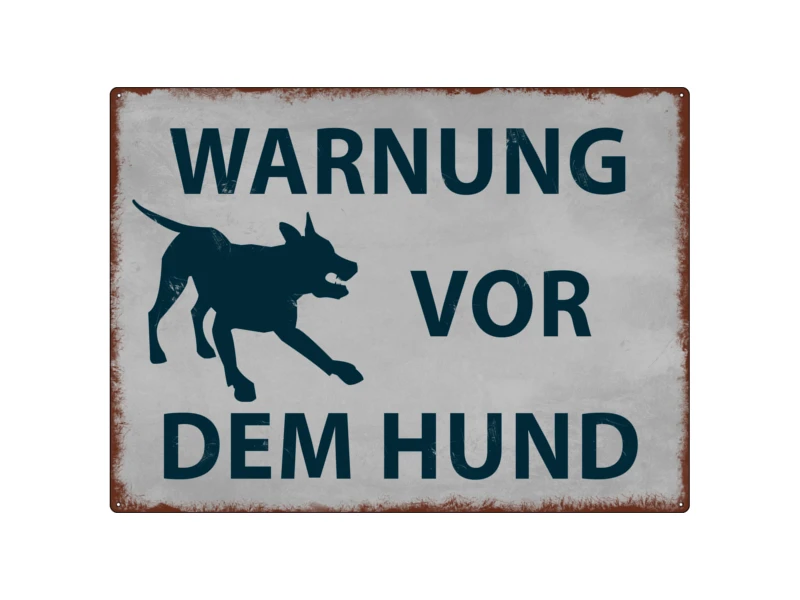 Interluxe Metallschild 30x22cm 3 Interluxe Metallschild 30x22cm